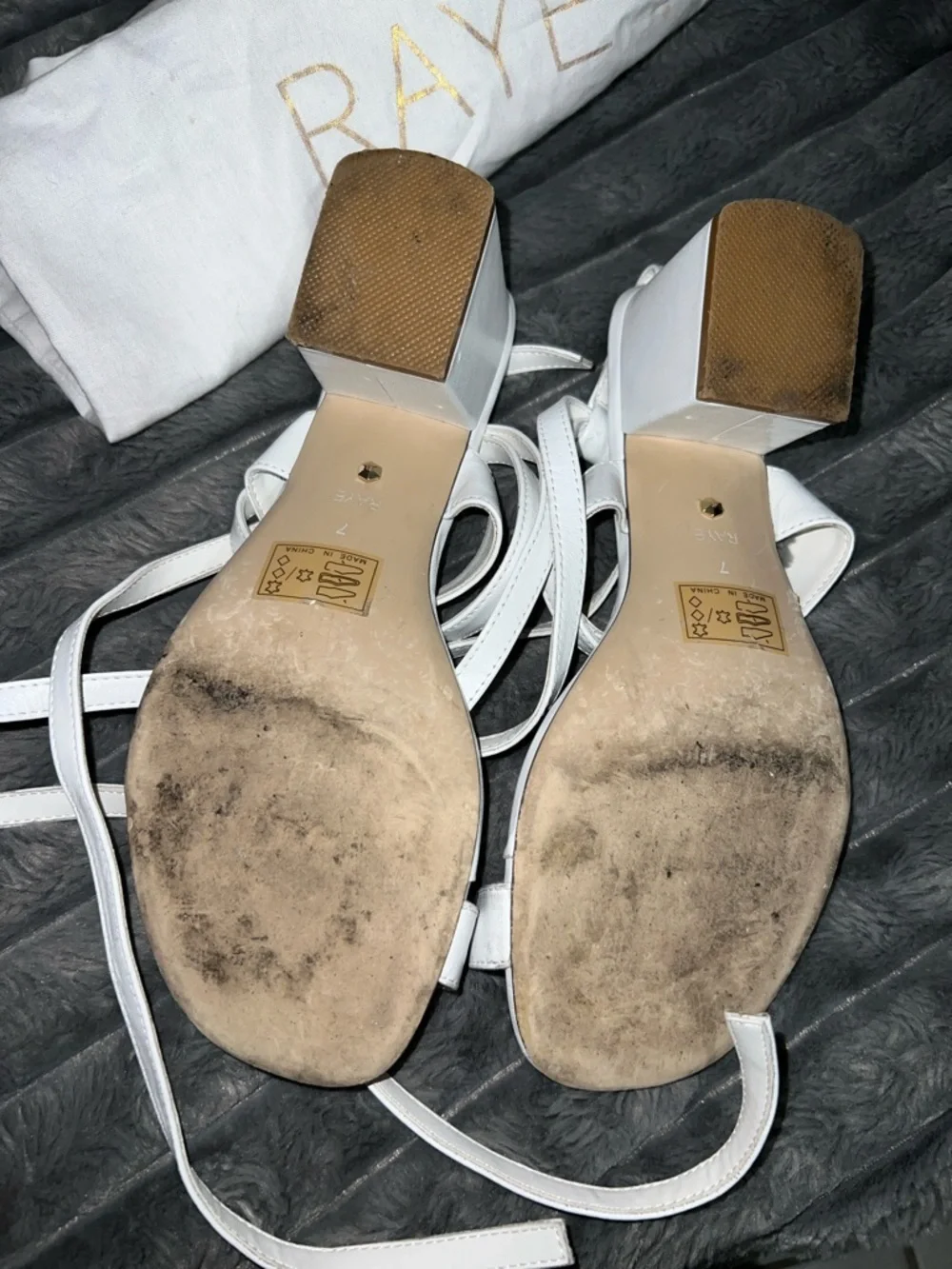 RAYE White Kepner Sandal - Dust Bag Included - Picture 11 of 16